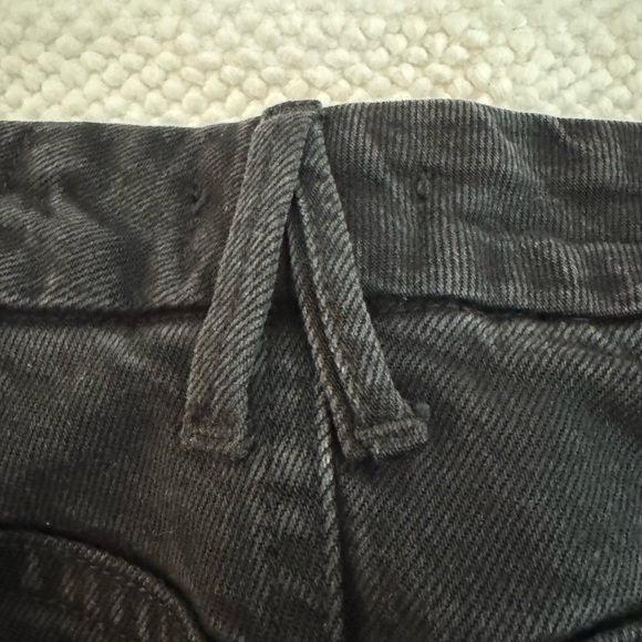 Good American Soft Tech Black Good Legs Straight Mid Rise Stretch Jeans 12/31 - Picture 2 of 9